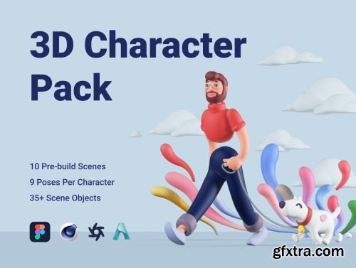 3D Character Pack Ui8.net
