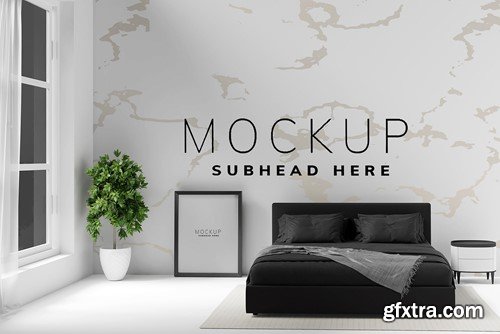 Black interior set mockup L7YWHCM Black interior set mockup L7YWHCM