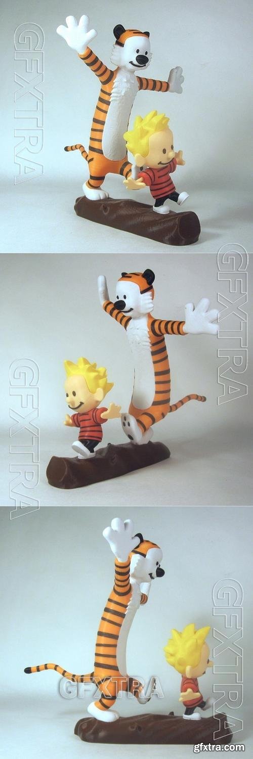 Calvin and Hobbes &ndash; 3D Print Model