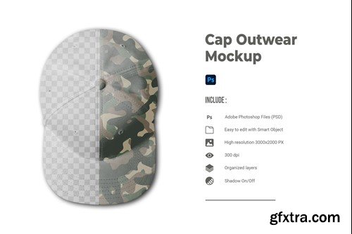 Cap Outwear Mockup VNKY562 Cap Outwear Mockup VNKY562