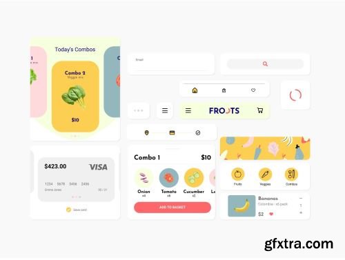 UI KIT FROOTS / Fruit and veg store Ui8.net