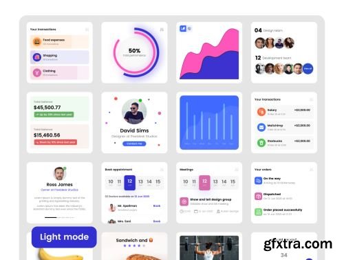 UI cards for your next project Ui8.net