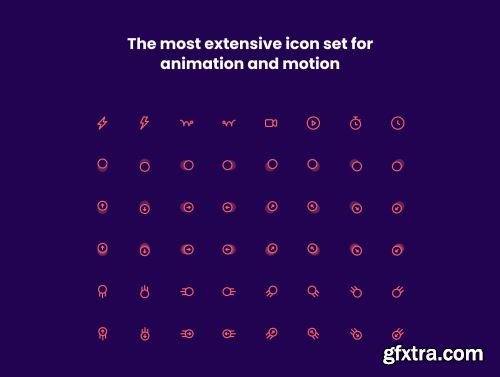 Animation & Motion Icon Pack Ui8.net