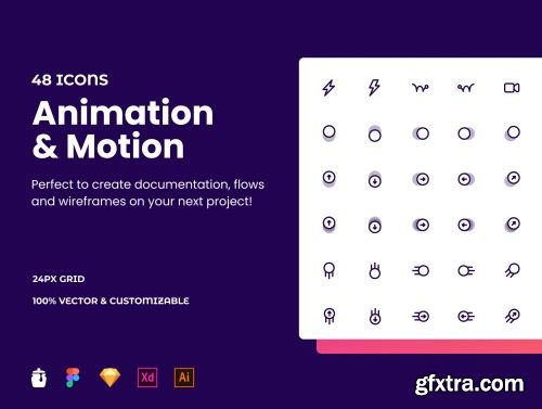 Animation & Motion Icon Pack Ui8.net