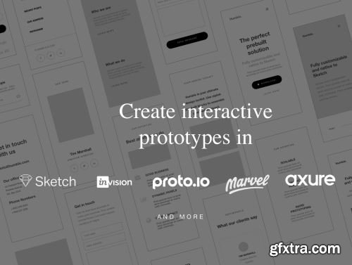 Web Wireframe Kit for Corporate site Ui8.net