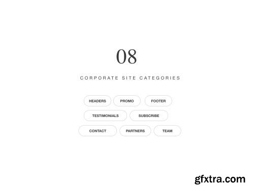Web Wireframe Kit for Corporate site Ui8.net