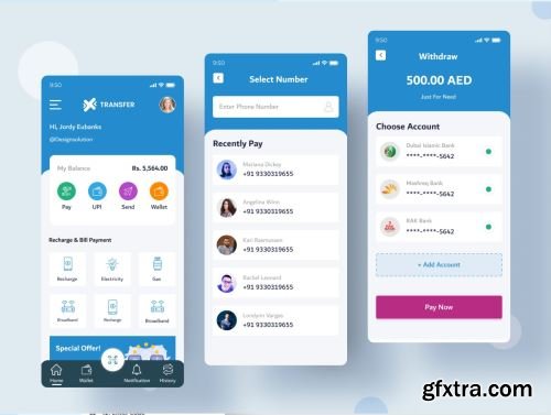 Transfer - Online wallet app Ui8.net