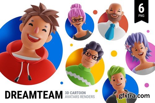 3D Avatar Set | Social Media Team V5V7F3V 3D Avatar Set | Social Media Team V5V7F3V