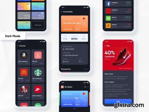 Werolla - Mobile App UI Kit for Wallet, Finance & Banking App Ui8.net