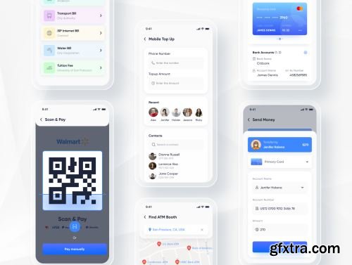 Werolla - Mobile App UI Kit for Wallet, Finance & Banking App Ui8.net