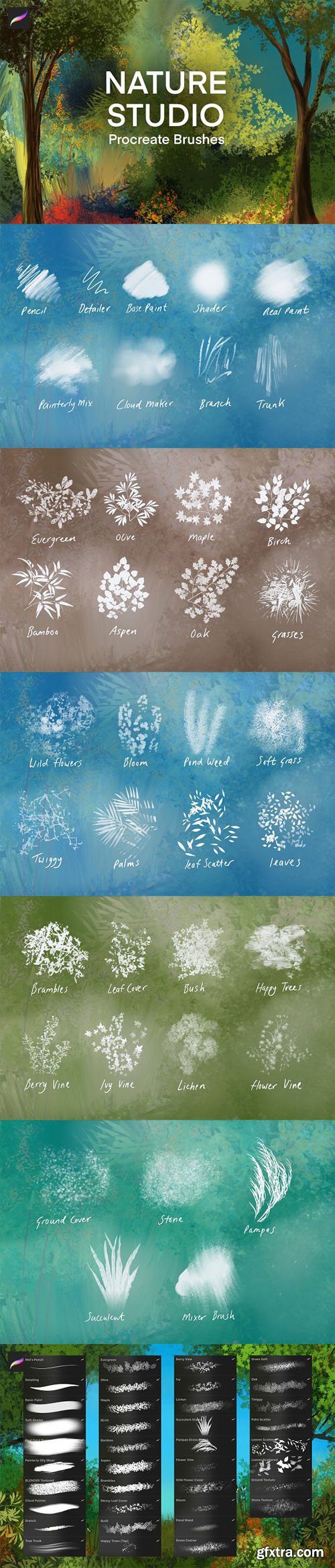 Nature Studio Procreate Brushes » GFxtra