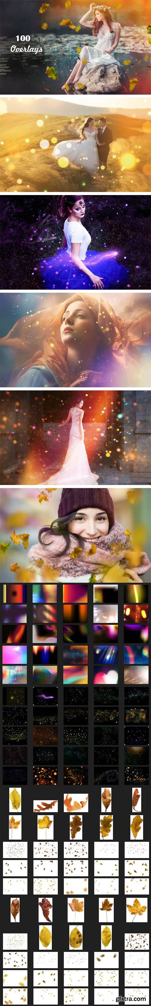 100 Photoshop Overlays [PNG/JPG]