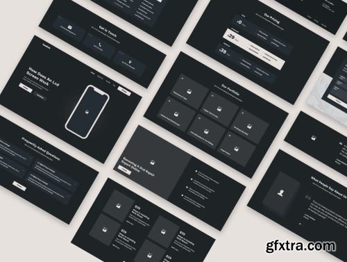 Tenebris Wireframe Kit Ui8.net