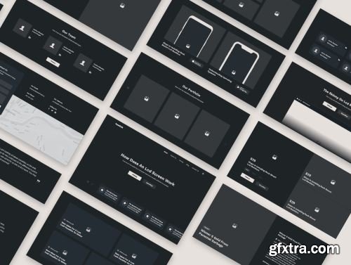 Tenebris Wireframe Kit Ui8.net