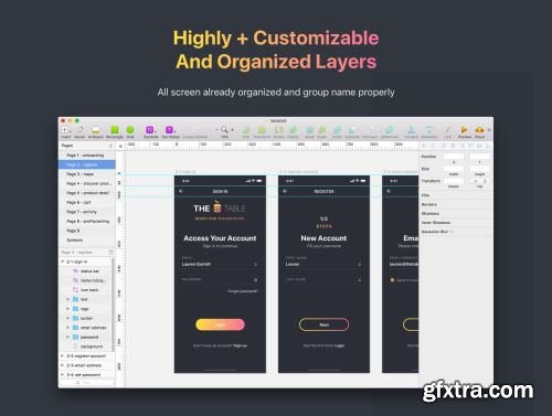 The Table Restaurant UI Kit Ui8.net