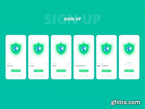 VPN Mobile App Design Ui8.net