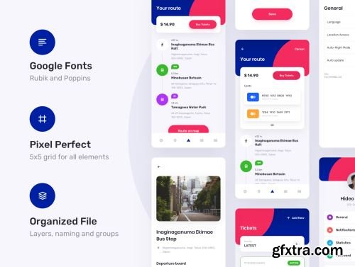 TBusBuy - Public Transport App Ui8.net