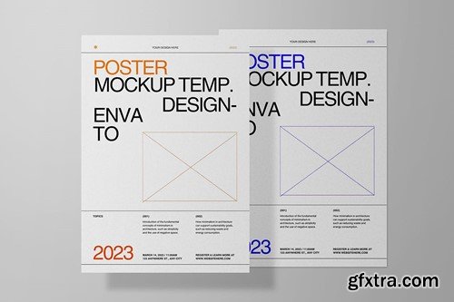 A4 Flyer / Poster Mockup QE43HEE A4 Flyer / Poster Mockup QE43HEE
