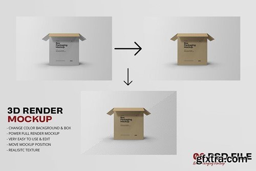 Packaging Box Mockup XNYFSM5