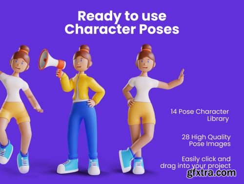 3D Web Illustration - Character Pack Ui8.net