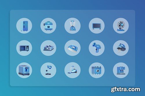 Home Appliance 3D Illustration G2ACWW8 Home Appliance 3D Illustration G2ACWW8