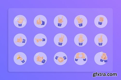 Hand Gesture 3D Illustration JX4ERYP Hand Gesture 3D Illustration JX4ERYP