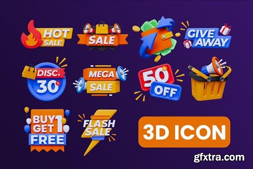 Sale and Offer 3D Icon WTSLJPW Sale and Offer 3D Icon WTSLJPW