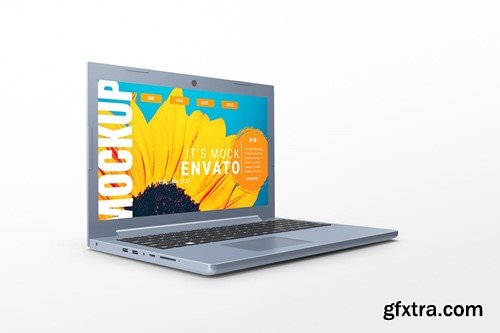 Blue Generic Laptop Mockup XE5TJAZ Blue Generic Laptop Mockup XE5TJAZ
