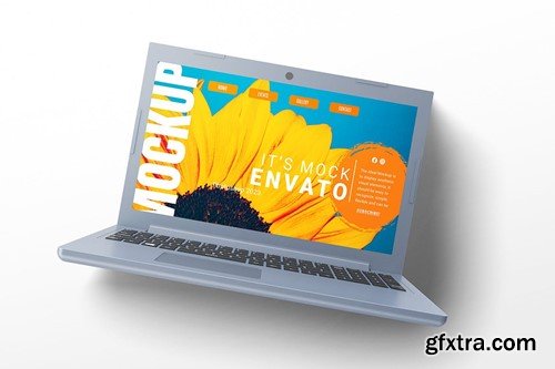 Blue Generic Laptop Mockup XE5TJAZ Blue Generic Laptop Mockup XE5TJAZ