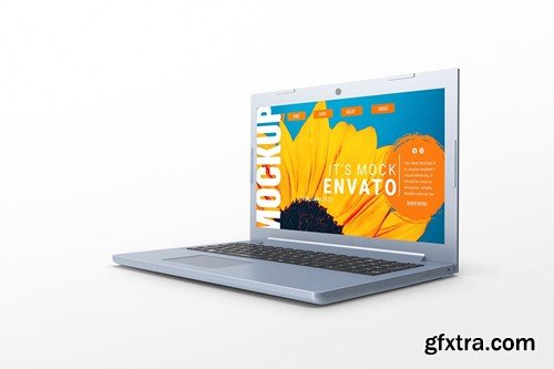 Blue Generic Laptop Mockup XE5TJAZ Blue Generic Laptop Mockup XE5TJAZ
