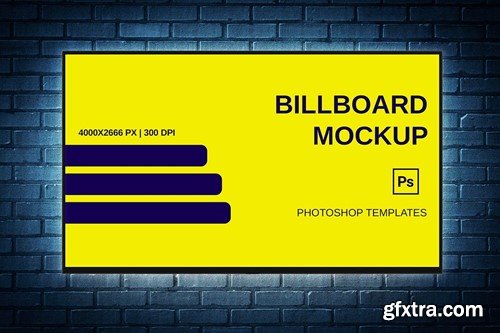 Advertising Billboard Mockup 5NUA9YA Advertising Billboard Mockup 5NUA9YA