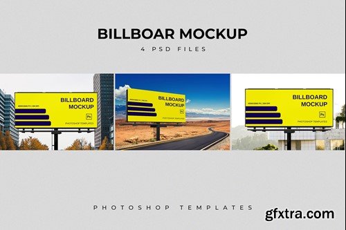 Advertising Billboard Mockup 5NUA9YA Advertising Billboard Mockup 5NUA9YA