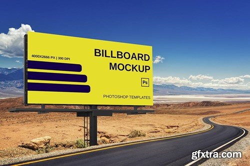 Advertising Billboard Mockup 5NUA9YA Advertising Billboard Mockup 5NUA9YA