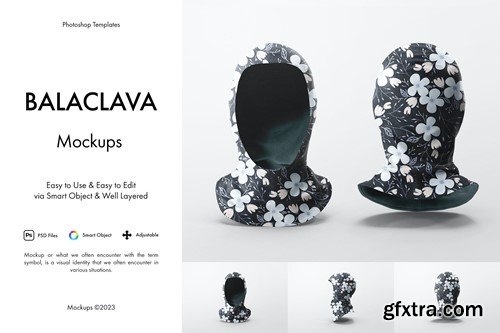 Balaclava Mockup PNPAR5B Balaclava Mockup PNPAR5B