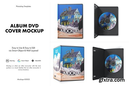 Album DVD Cover Mockup R75HA2H Album DVD Cover Mockup R75HA2H