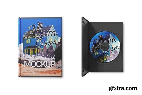 Album DVD Cover Mockup R75HA2H Album DVD Cover Mockup R75HA2H
