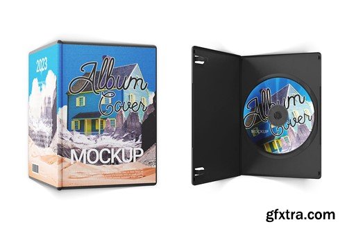 Album DVD Cover Mockup R75HA2H Album DVD Cover Mockup R75HA2H