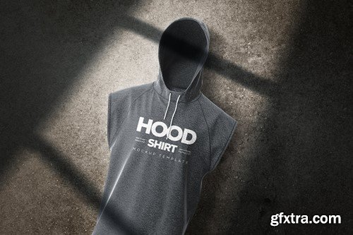 Realistic Male Vest Mockup M4Y85HL Realistic Male Vest Mockup M4Y85HL