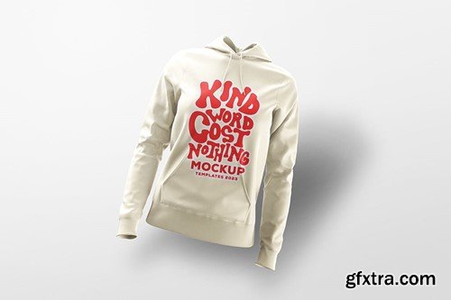 Fitted Female Hoodie Mockup WK72BTA Fitted Female Hoodie Mockup WK72BTA