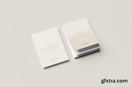 Notepad A6 Open Mockup C99GLVA Notepad A6 Open Mockup C99GLVA
