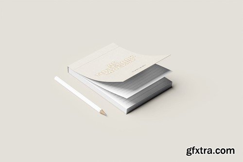 Notepad A6 Open Mockup C99GLVA Notepad A6 Open Mockup C99GLVA