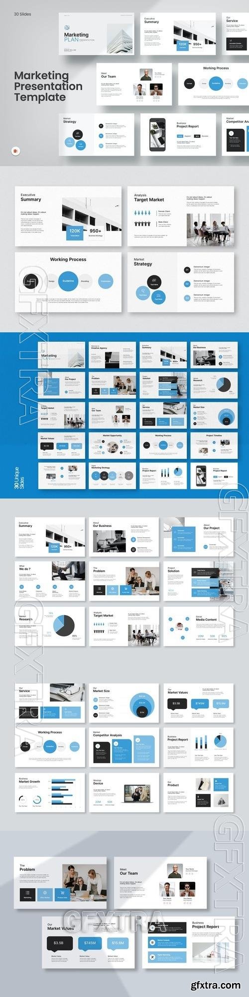 Marketing Plan PowerPoint Presentation Template 2PT9MVB
