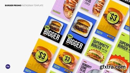 Videohive Burger Promo Instagram Template 47601996