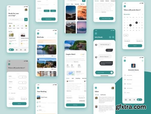 Travellia - Travel Destination Search UI Kit Ui8.net