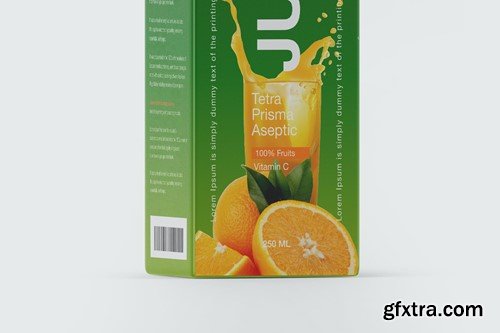 250ml Matte Juice Carton Package Mockup TN4GLVD 250ml Matte Juice Carton Package Mockup TN4GLVD
