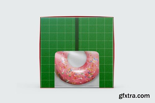 Kraft Box with Donut Mockup WGWVKX9 Kraft Box with Donut Mockup WGWVKX9