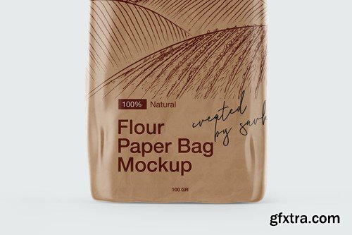 Kraft Paper Flour Bag Mockup 69VQD8Z Kraft Paper Flour Bag Mockup 69VQD8Z