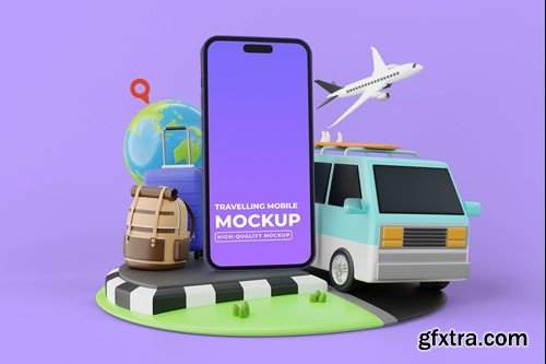 Travelling Mobile Mockup X7GADCY Travelling Mobile Mockup X7GADCY