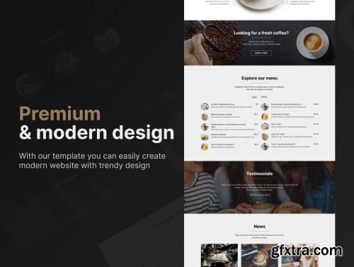 The Coffee Roasters - Figma & HTML Onepage Template Ui8.net