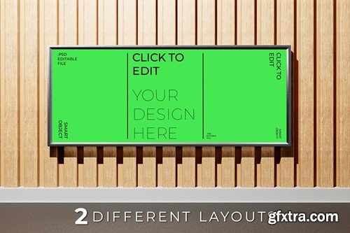 Wood Billboard Mockup BWSZGGL Wood Billboard Mockup BWSZGGL